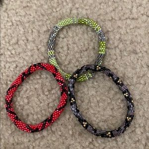 Nepali-style beaded bracelets